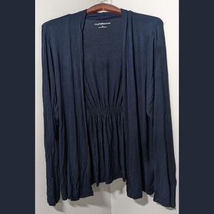 Navy blue stretch cardigan